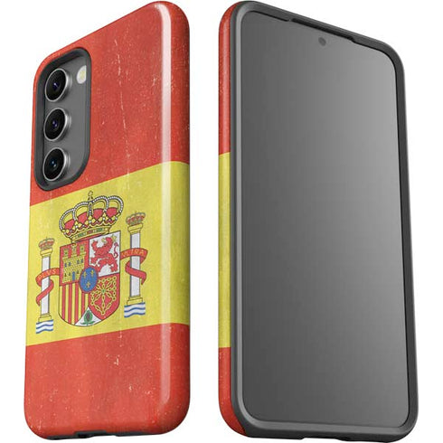 Spain Flag Distressed Galaxy S23 Pro Case